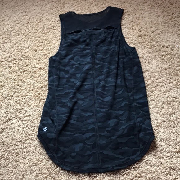 Lululemon Black camo sculpt tank - Picture 1 of 5